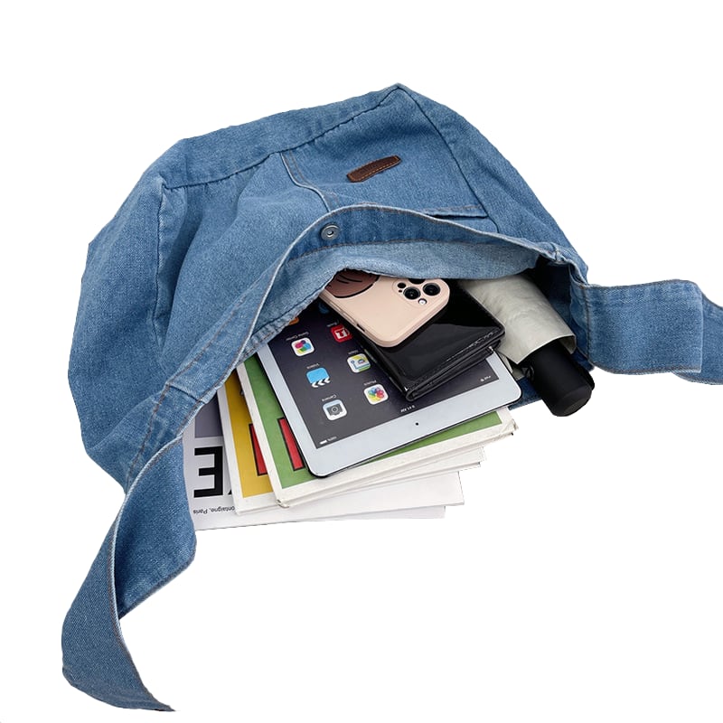 AHMET Denim Hobo Bag | Schultertasche | Tragetasche