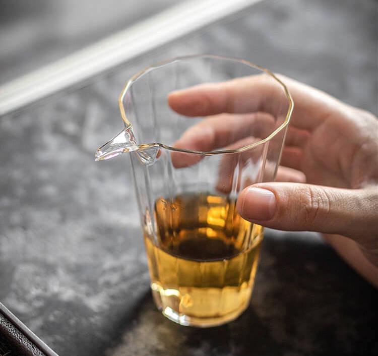 Japanischer Stil Hitzebeständige Glas Teekanne zum gleichmäßigen Ausgießen