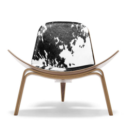 MP Cowhide Shell Loungesessel | Lesestuhl in Leder