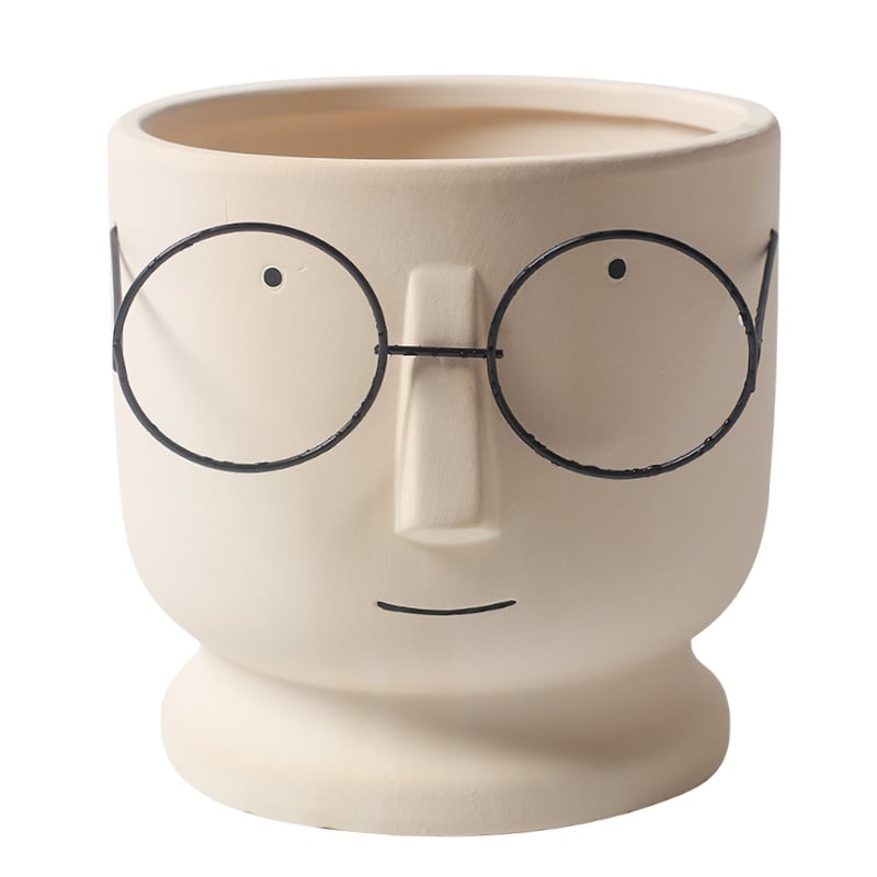 Pandora 6er-Set - Handgemachte Pflanzentöpfe In / Outdoor Beige