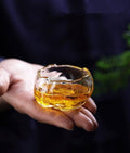 ADO Japanisches dickes Hammermuster Kleine Glas-Teeschale - 6 Stück