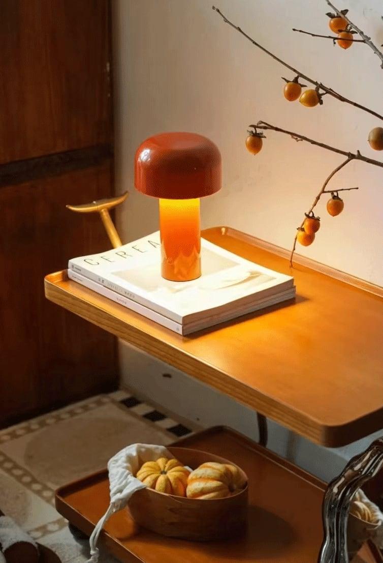 USB-Aufladbare LED-Schnurlos-Tischlampe | Pilz Schreibtischlampe