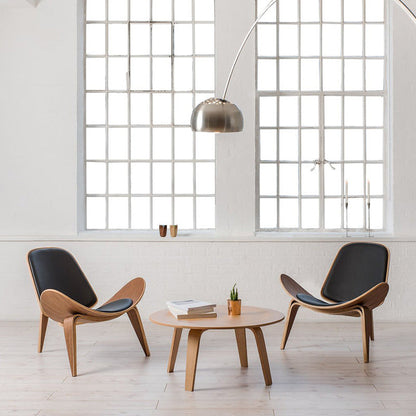 MP Shell Chair - Classic Loungesessel | Lesestuhl in Leder