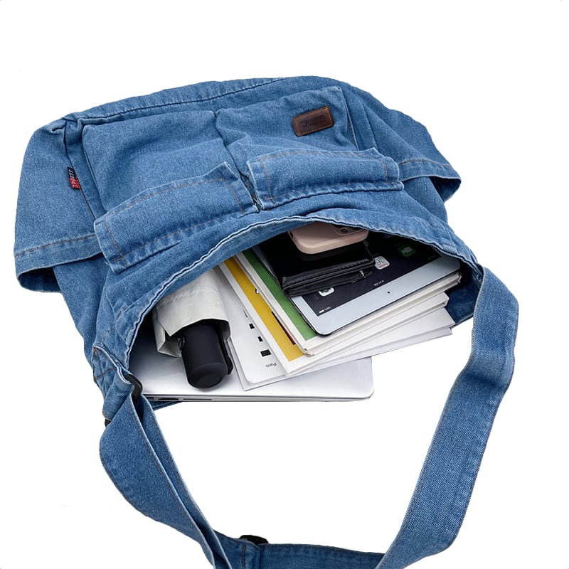CRUZ Denim Hobo Bag | Schultertasche | Tragetasche