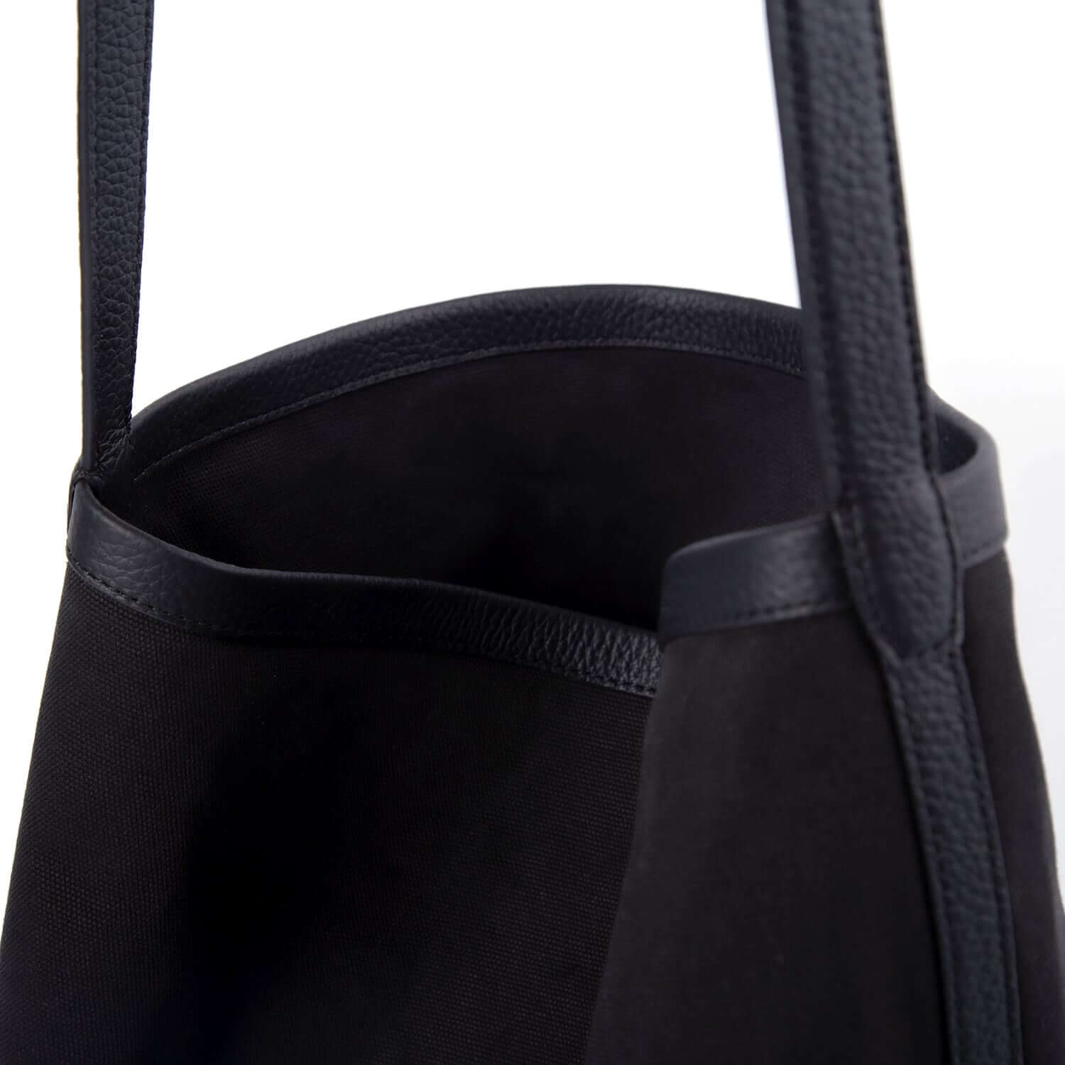 TROW Große Park Tragetasche in Kuh Leder & Canvas
