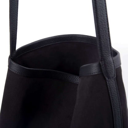 TROW Große Park Tragetasche in Kuh Leder & Canvas