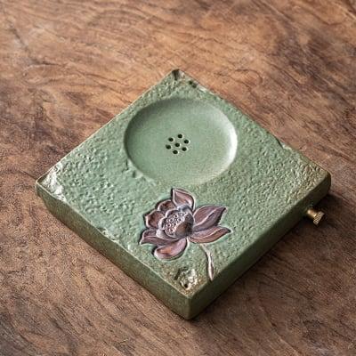 Japanisches Lotus Side Grip Kung Fu Teapot Set - 6 Stück | Ein Topf und drei Tassen mit Tray