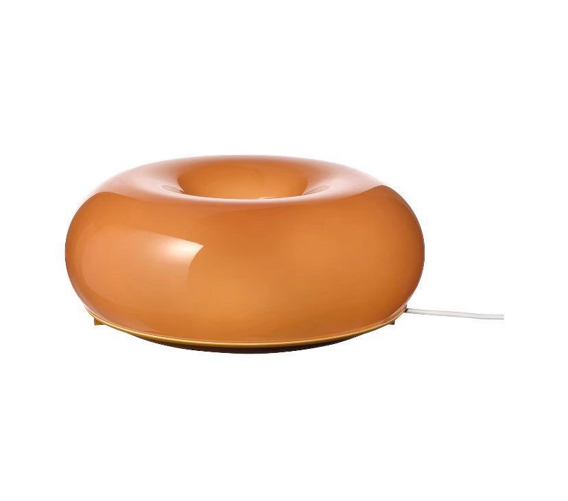 Varma LED Tisch / Wand Donut Lampe - Bernstein