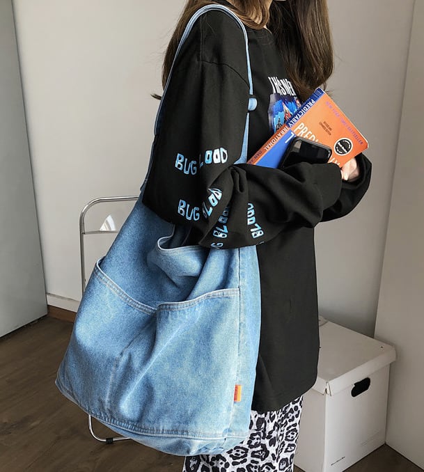 Denim Hobo Bag | Schultertasche | Tragetasche
