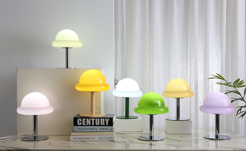 Tischleuchte Mr. Hat Mushroom Glas