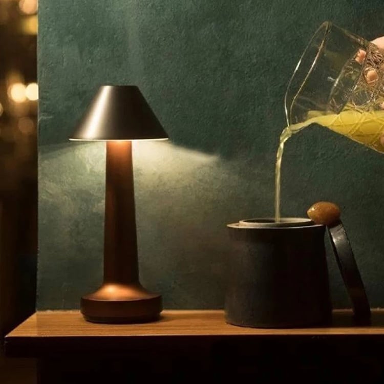 Dreieck Pilz Cocktail Tischlampe