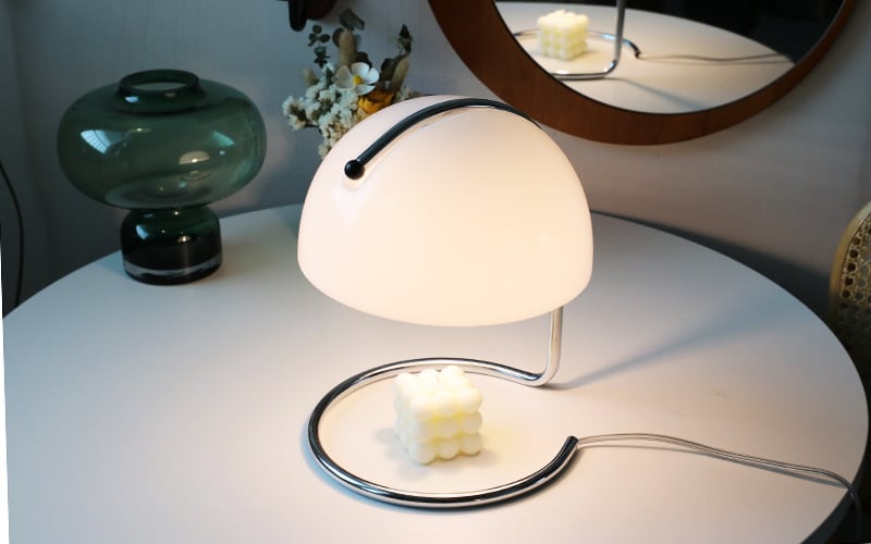 MP Classic Bauhaus CATO Glastischlampe - Pudding Aromatherapie Lampe