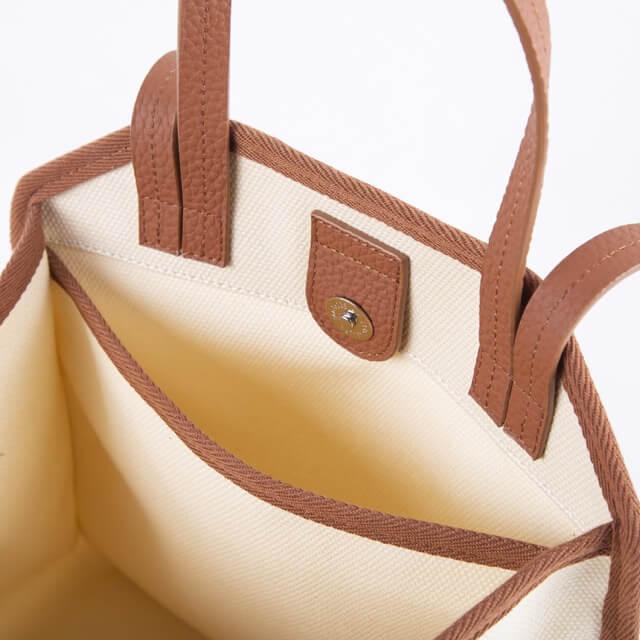 Braun & Weiß Canvas Square Große Kapazität Tragetasche | Handtasche | Crossbody Bag