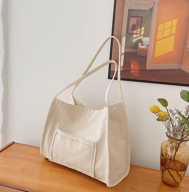 Übergroße funktionale Canvas Tragetasche | Schultertasche | Hobo Bag