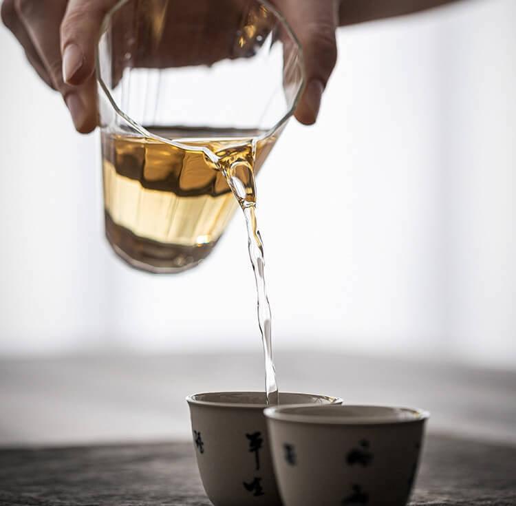 Japanischer Stil Hitzebeständige Glas Teekanne zum gleichmäßigen Ausgießen