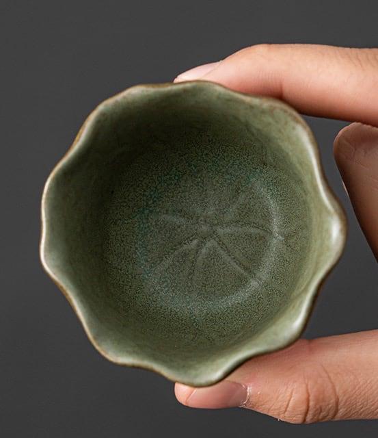 Japanisches Early Lotus Pear Teapot Set - 6 Stück | Ein Topf und drei Tassen mit Tray