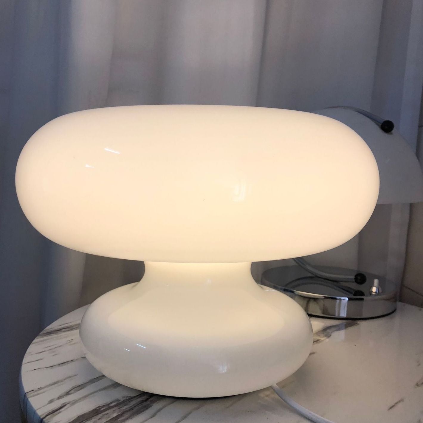Donut Glas Pilz Tischlampe - Plug-in