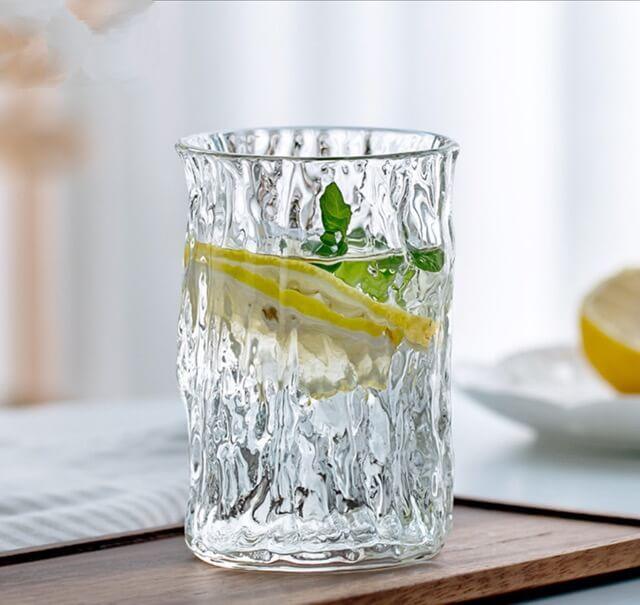 Japanisches Baummuster Hammer Muster Glas Wasser Cup - 4 Stück