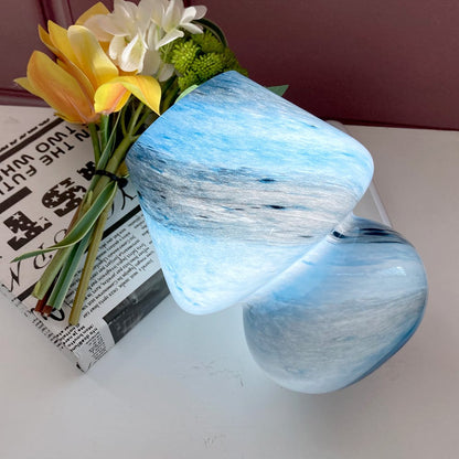 Murano Style Kleine Glaspilz-Tischlampe - Plug-in