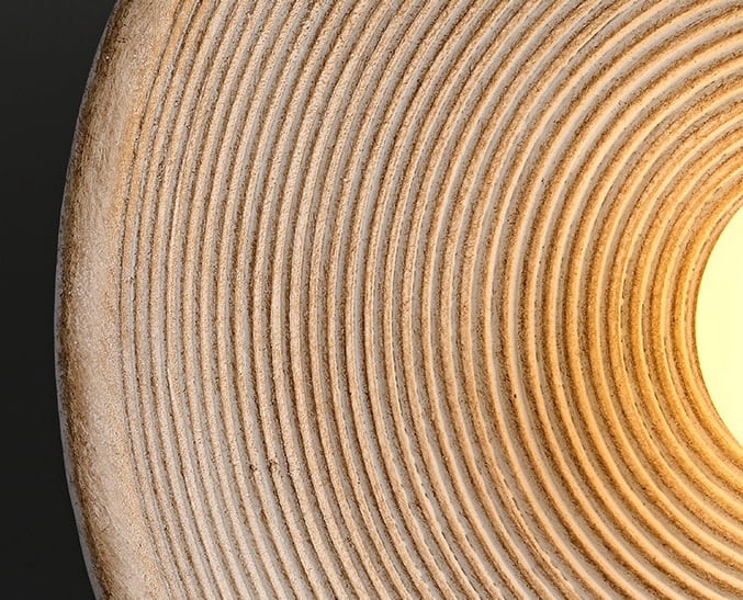 RC Resin Corrugated Wandleuchte | Wabi-Sabi Style Deckenlicht
