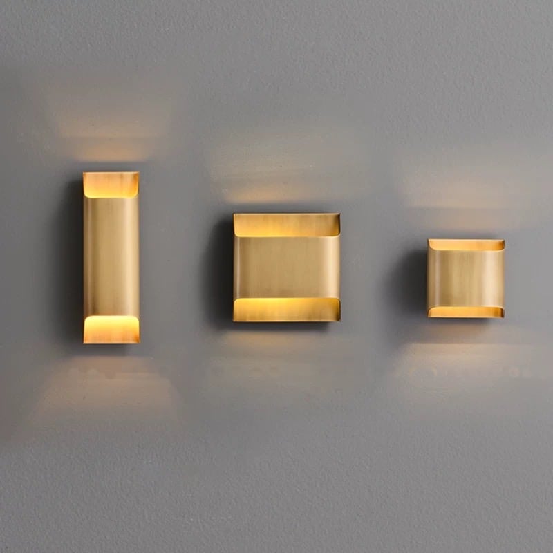 CS100 Quadrat Kupfer Wandleuchte | Wand / Korridor Licht