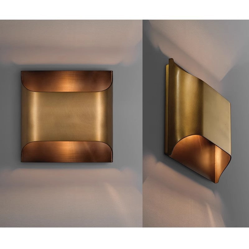 CS100 Quadrat Kupfer Wandleuchte | Wand / Korridor Licht