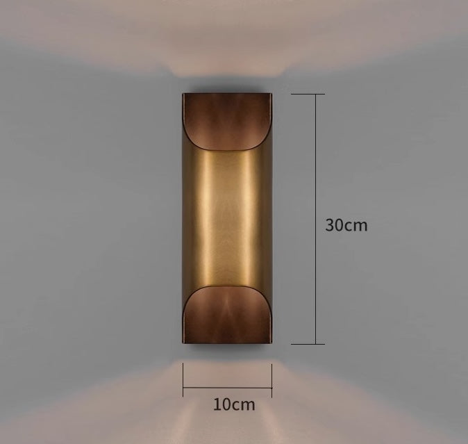 CS100 Quadrat Kupfer Wandleuchte | Wand / Korridor Licht