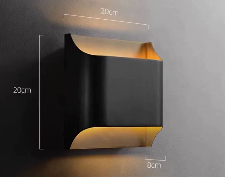 CS100 Quadrat Kupfer Wandleuchte | Wand / Korridor Licht