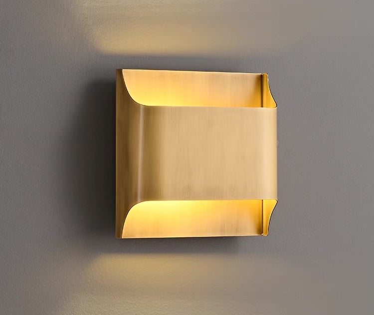 CS100 Quadrat Kupfer Wandleuchte | Wand / Korridor Licht