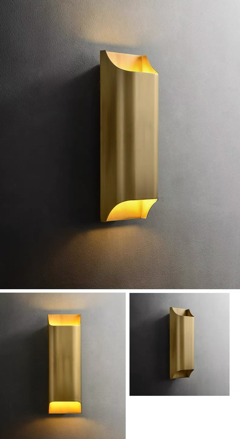 CS100 Quadrat Kupfer Wandleuchte | Wand / Korridor Licht