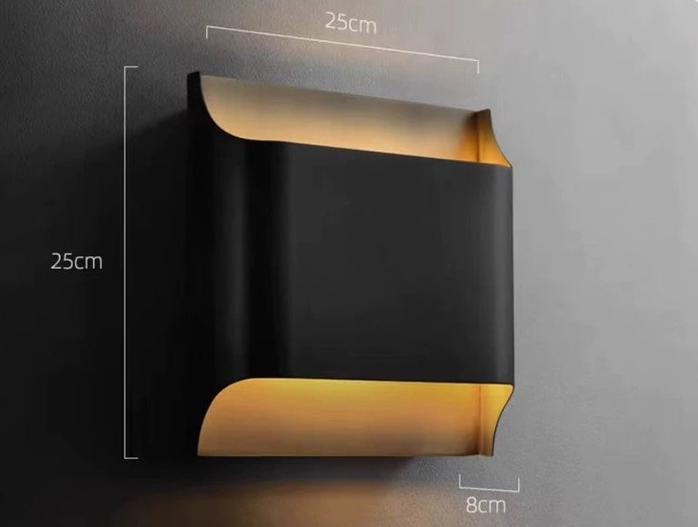 CS100 Quadrat Kupfer Wandleuchte | Wand / Korridor Licht