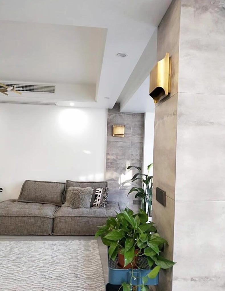 CS100 Quadrat Kupfer Wandleuchte | Wand / Korridor Licht