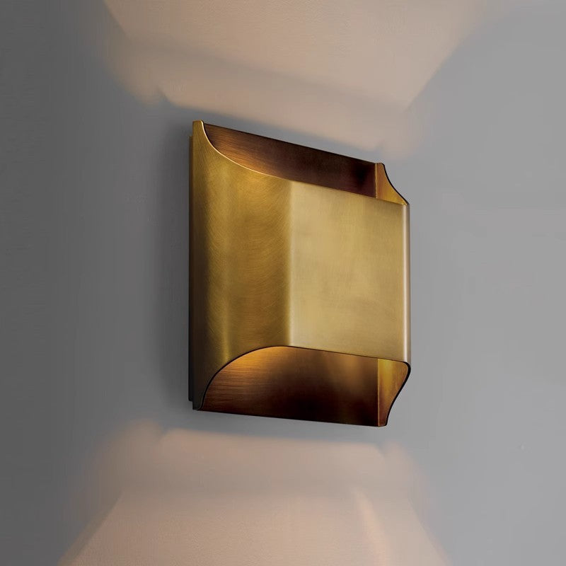 CS100 Quadrat Kupfer Wandleuchte | Wand / Korridor Licht