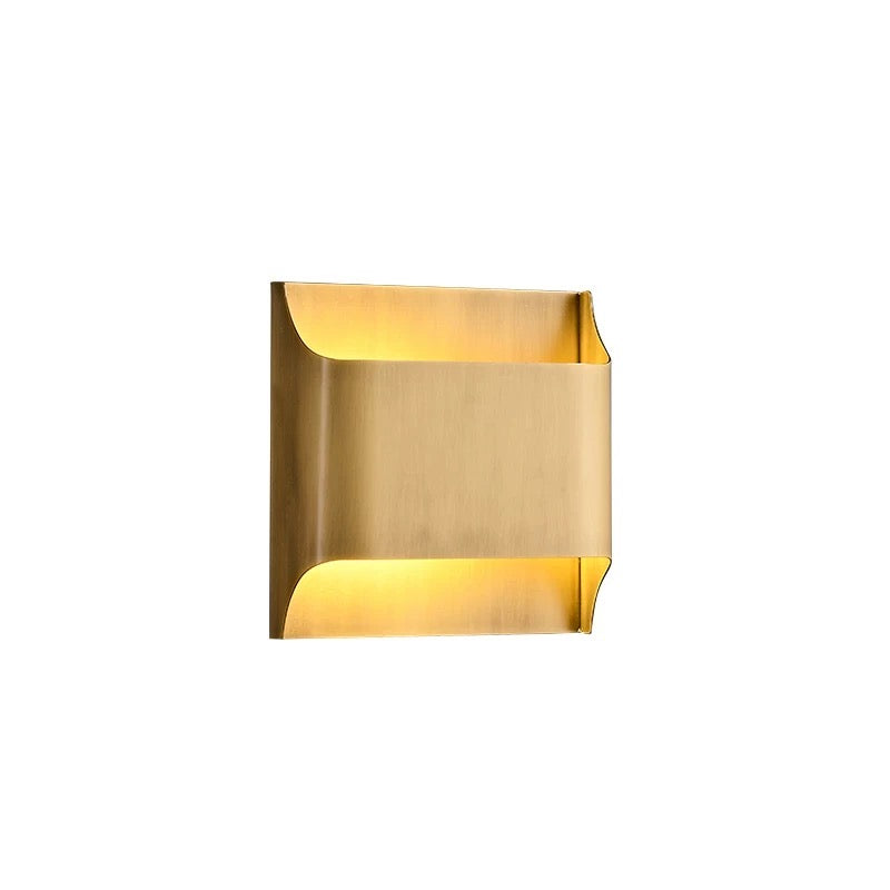 CS100 Quadrat Kupfer Wandleuchte | Wand / Korridor Licht