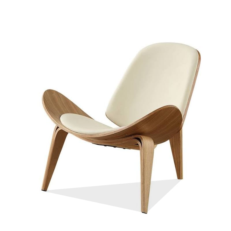 MP Shell Chair - Classic Loungesessel | Lesestuhl in Leder