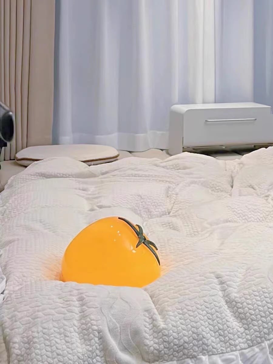 Tomatenglas-Tischlampe