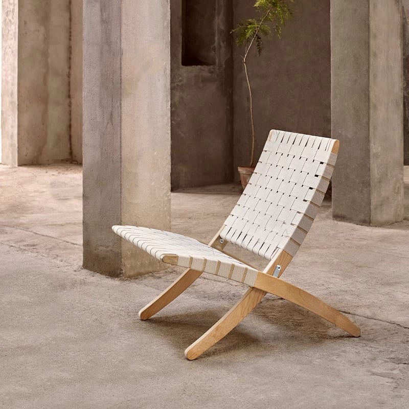 Tomomi-CW Klappstuhl - Massivholz & Canvas gewebt