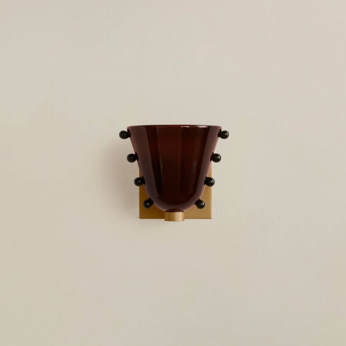 W14 Gemma Glas Wandleuchte