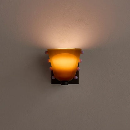W14 Gemma Glas Wandleuchte