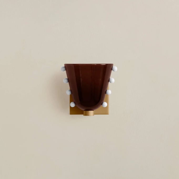 W14 Gemma Glas Wandleuchte