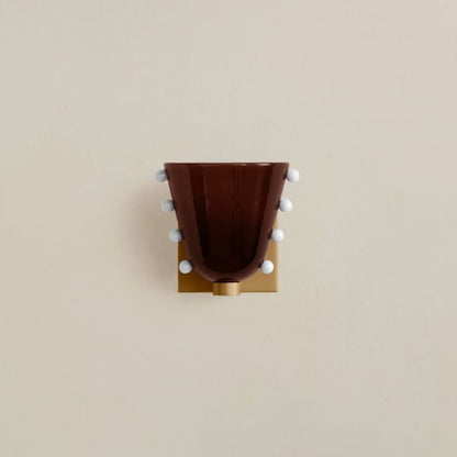 W14 Gemma Glas Wandleuchte
