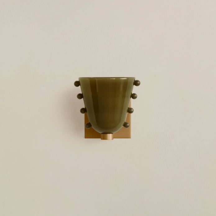 W14 Gemma Glas Wandleuchte