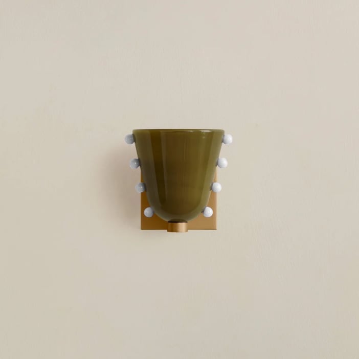 W14 Gemma Glas Wandleuchte
