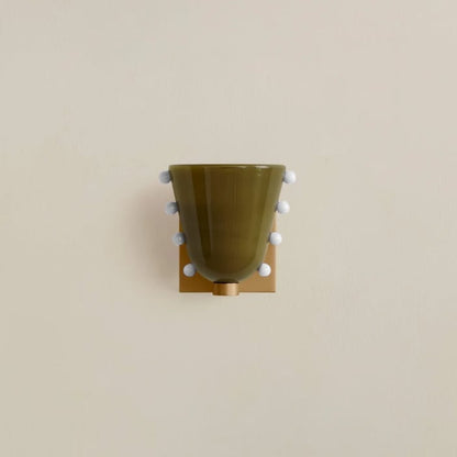 W14 Gemma Glas Wandleuchte
