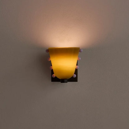 W14 Gemma Glas Wandleuchte
