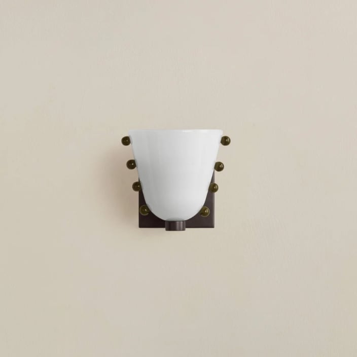 W14 Gemma Glas Wandleuchte