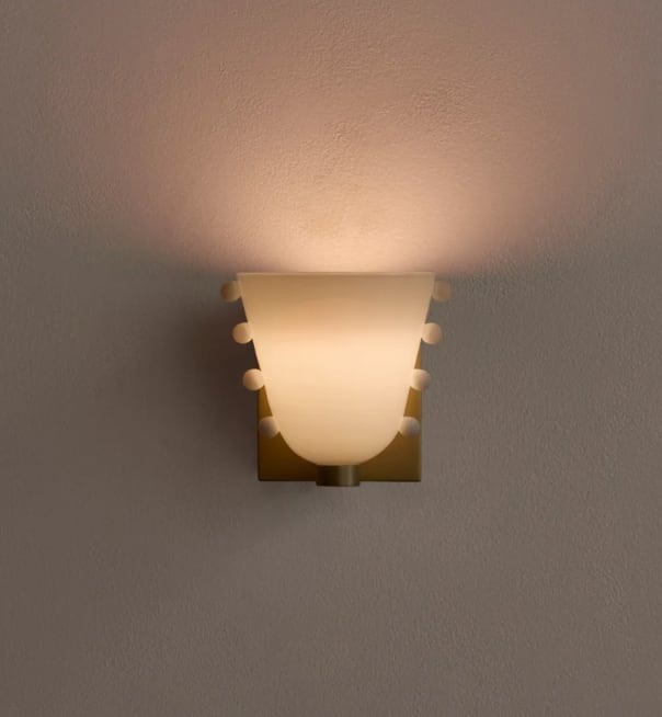 W14 Gemma Glas Wandleuchte