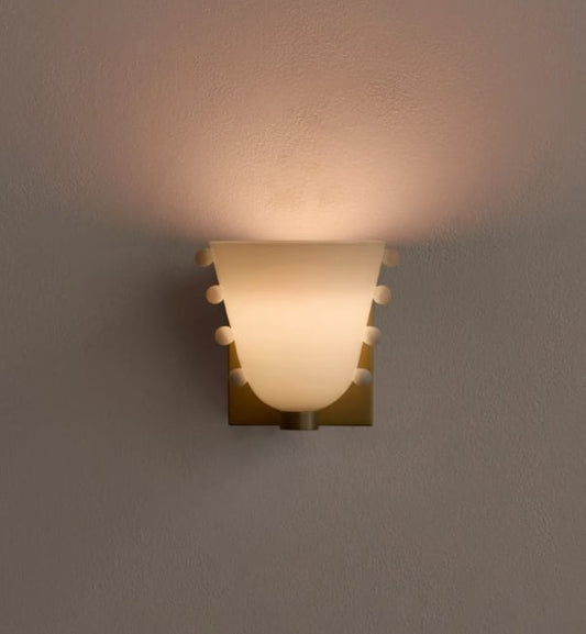 W14 Gemma Glas Wandleuchte