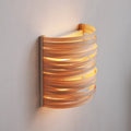 Kreuz aus Holz und Rattan Wandleuchte