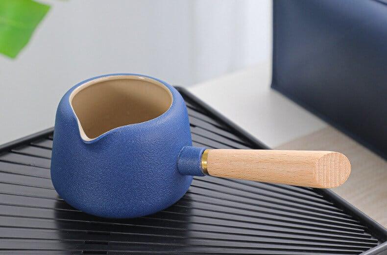 Schwarz Pottery Travel Tea Set - 8pcs mit Tea Tray